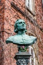 Bust Franz Liszt in Bayreuth in front of the Liszt museum